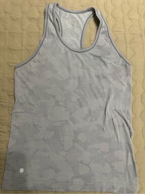 Athleta Pale Lavender Camo Racerback Tank
